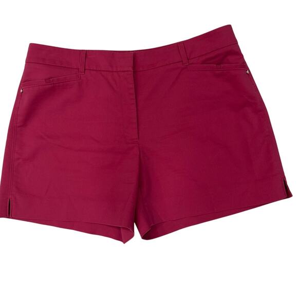 Classic White Black Shorts Color: Fuchsia/Pink - Size 12 - Picture 1 of 6